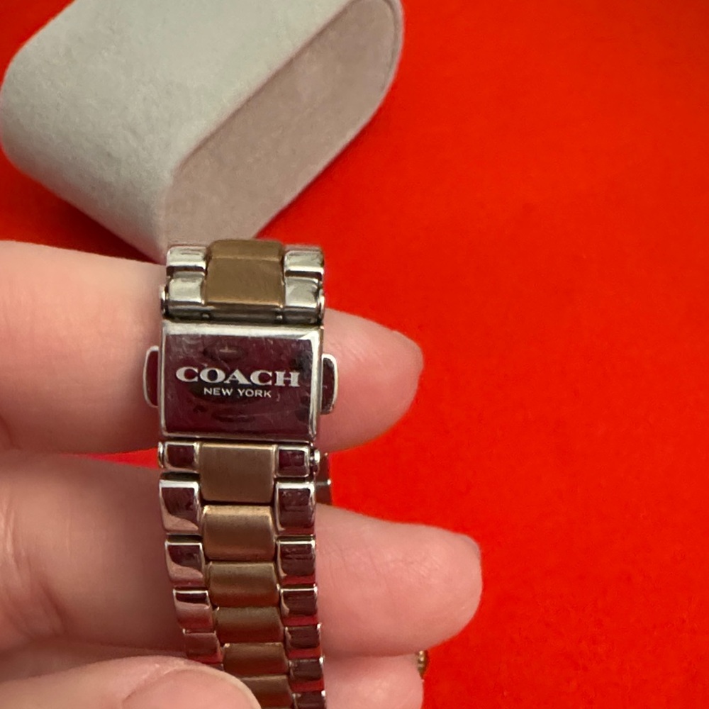Coach Two-Tone Pink Dial Watch - Picture 4 of 7